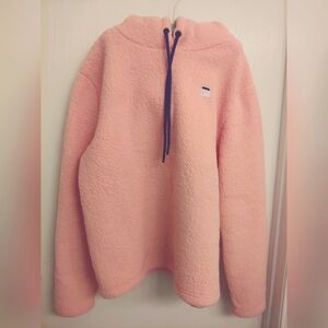FILA Women's Fleece Pink Sherpa Hoodie Size M